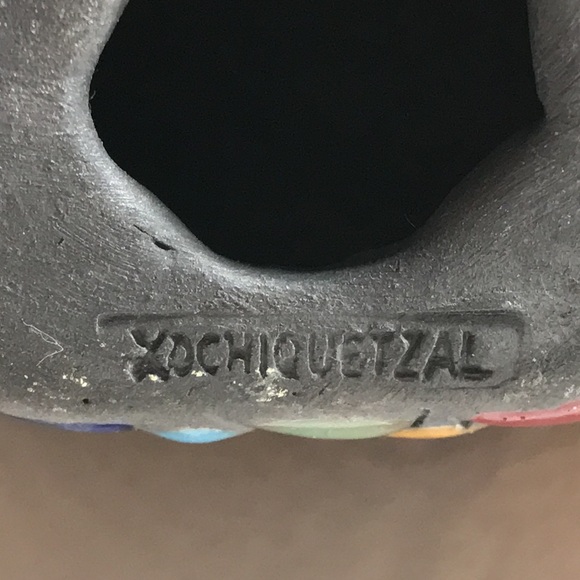 Xochiquetzal Stoneware Ceramic Mexico Fish Figure - Picture 6 of 13